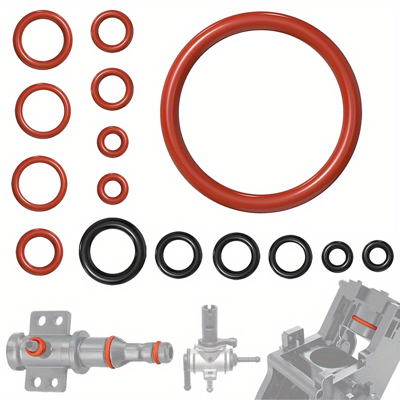 Image of 15pcs Silicone O- Set For Sealing Connections In Coffee Machine Brewing Groups