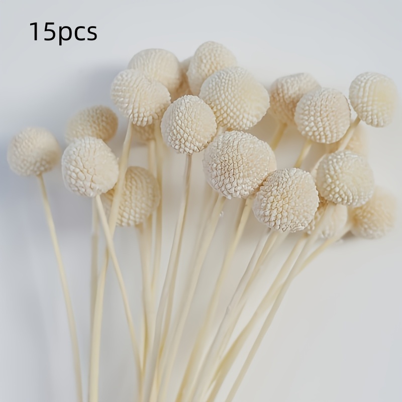 Image of 15pcs Valentine's Day Simulated Spherical Flowers, Pink, White, Free Matching - Suitable For Wedding Home Decor, Vase Flower Arrangement, Spring Party Theme Arrangement, Handmade, Holiday Gifts