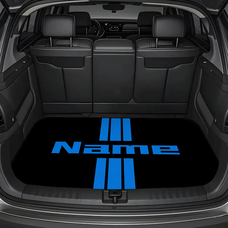 TEMU Tapete personalizable para maletero de coche, 1 pieza, con diseño de a rayas personalizado, para coches, SUV y revestimientos de carga de