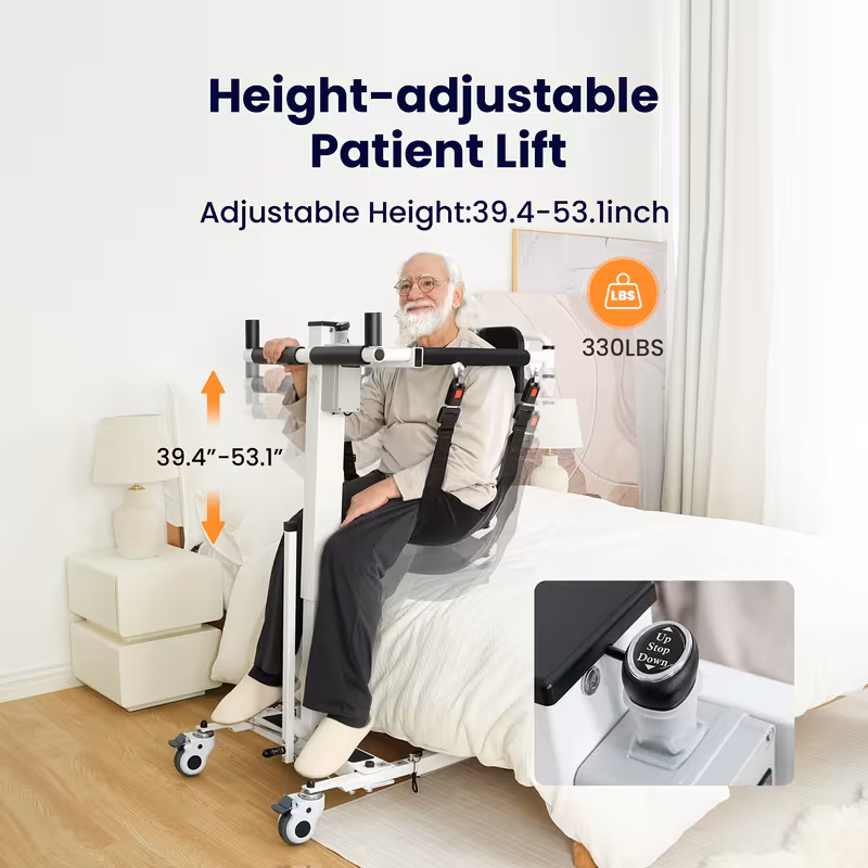 foldable electric transfer lift q6 assist chair seniors mobility aid for home nursing car Product details 5