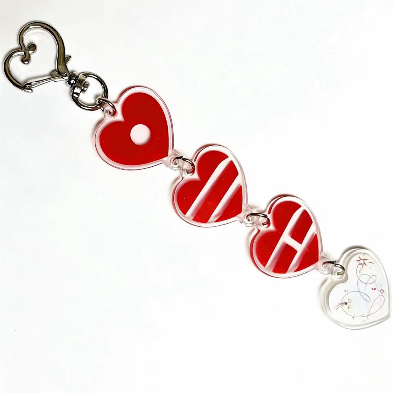 E-shop 2D flacher herzförmiger Schlüsselanhänger, ein einfaches und vielseitiges Taschenaccessoire für Partys, und den - eine Must-Have-Dekoration für