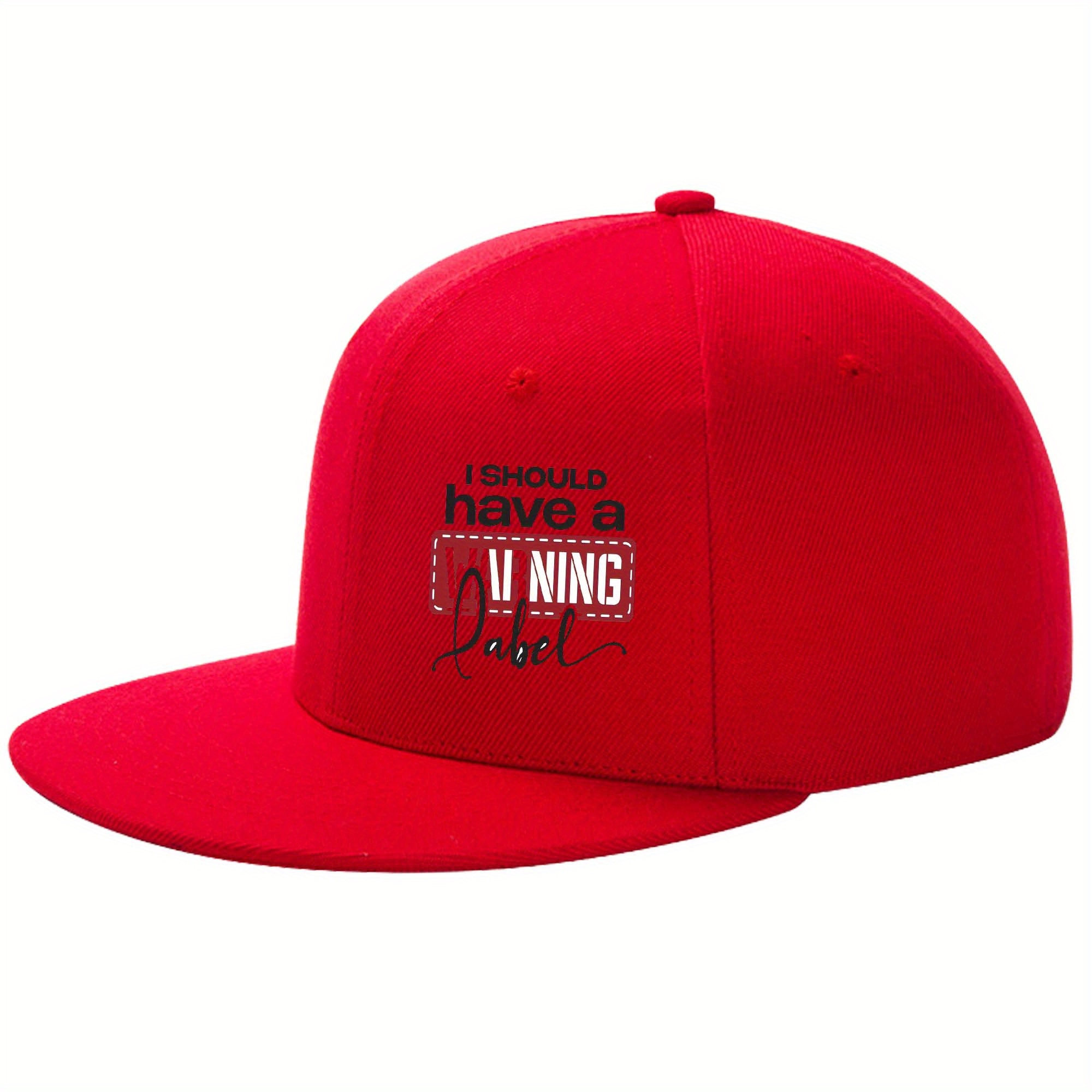 TEMU Youth Hip-hop Flat Brimmed Hat Suitable For Men And Women, Fun Printed Hat