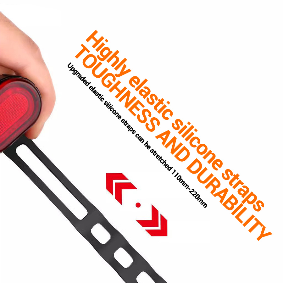 IPX6 Bicycle Light Kit, Front & Rear Lights with Warning Modes