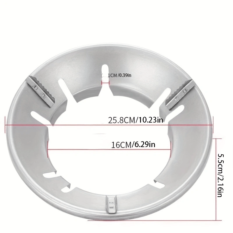 stainless steel 8 hole kitchen gas stove   adjustable no power needed energy saving windshield with secure fixed bracket for   cooking   details 1