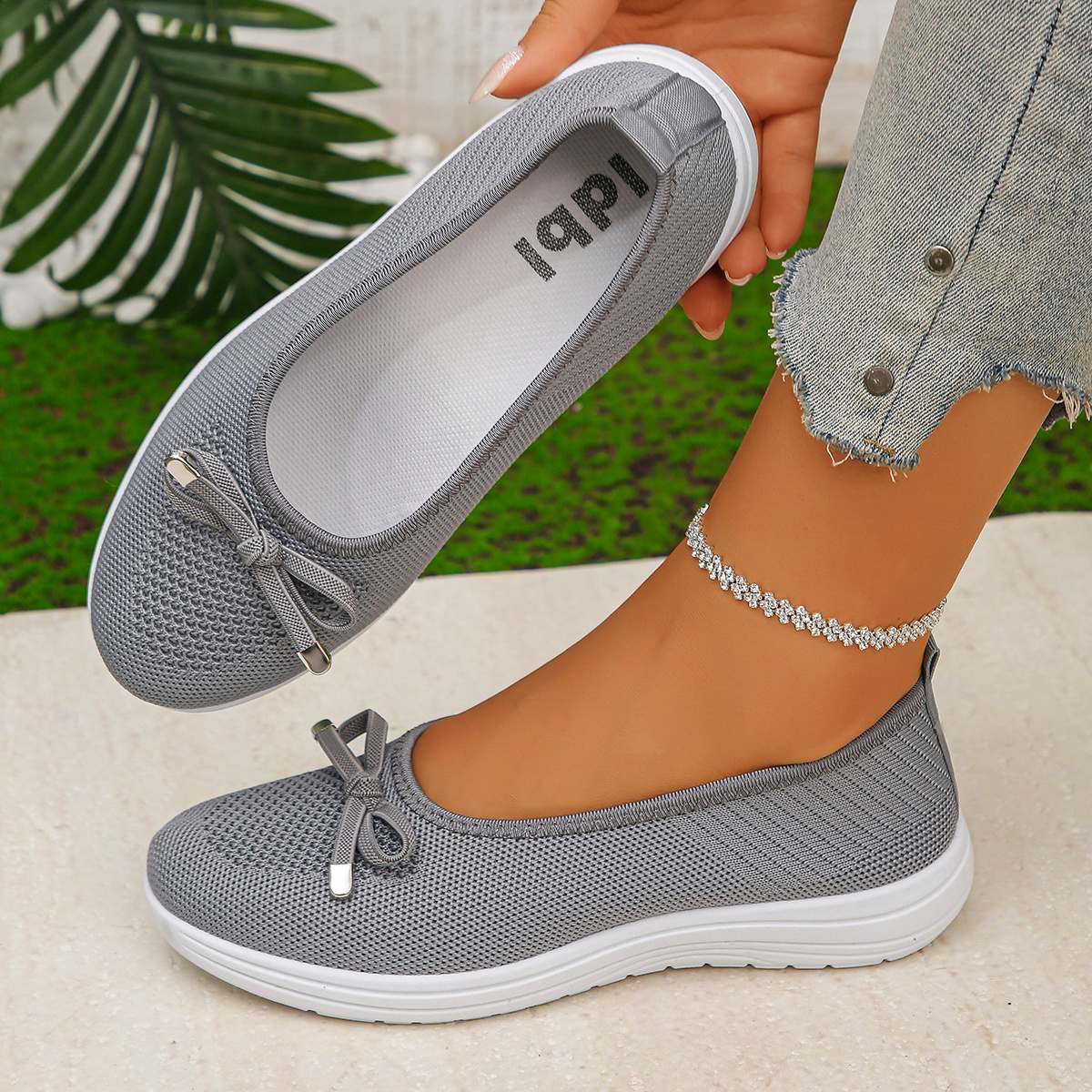 TEMU Comfortable Round Toe Mesh Loafers, Neutral And Pastel Colors, Flexible Sole. Perfect For Park Strolls, Travel Trips, And Casual Jeans Matching,