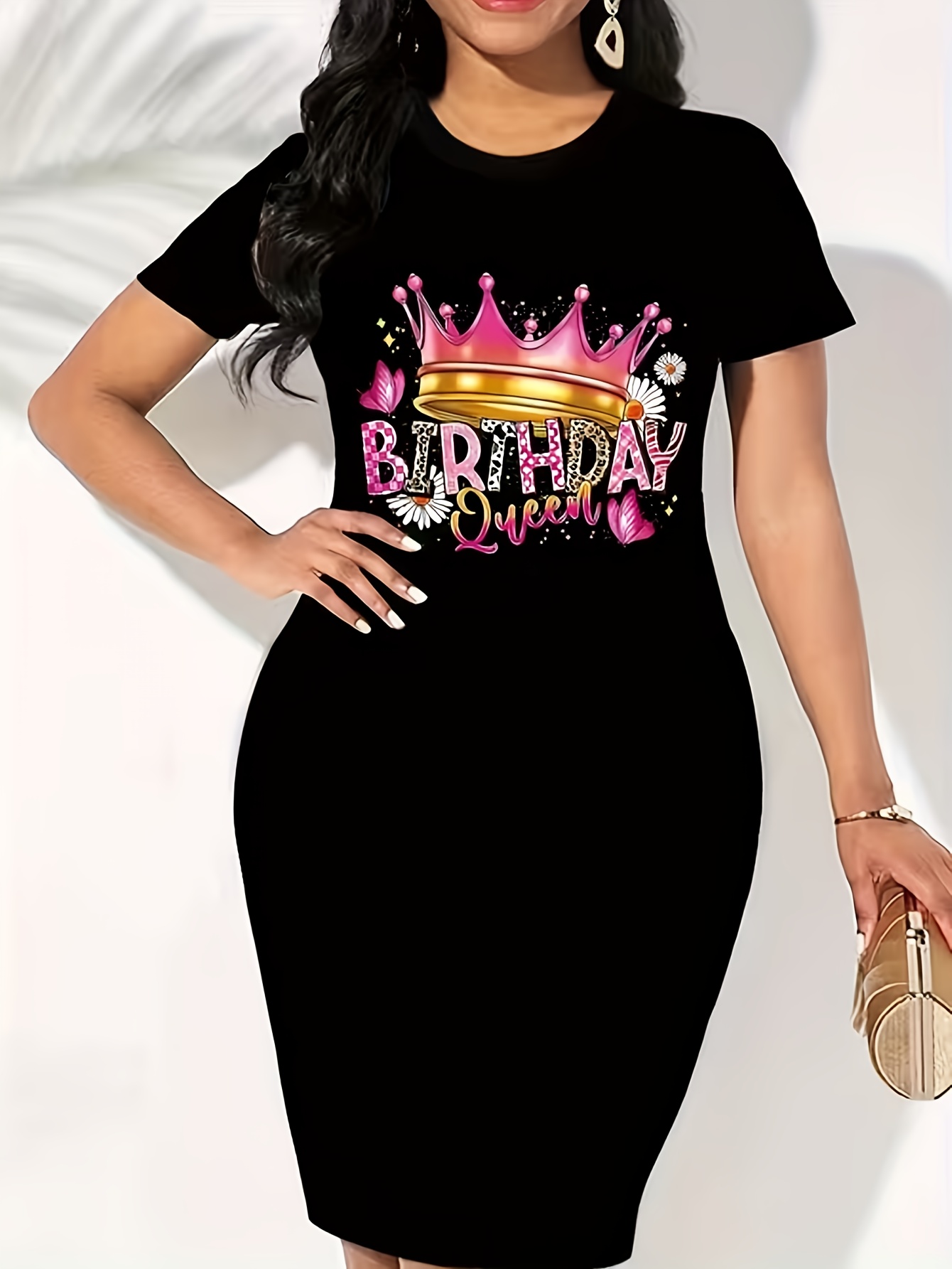 birthday dress women plus size sold on Temu United States