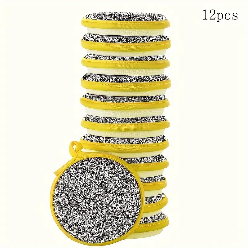 Thick, flexible, strong | 12pcs double-layer absorbent dishwashing sponge cloth | Thick washing pad | Durable scouring cloth | Long-lasting absorbency | Commercial kitchen | Restaurant staff | Cleaning tools | Suitable for commercial kitchens and, Cleaning Sponges for Dishes, Restaurant Supplies, Kitchen Cleaning, Reusable Sponge, Flexible Scrubber, Absorbent Material, Sturdy Construction, Cleaning Rag, Multipurpose Sponge, Home Cooks, Household Cleaning