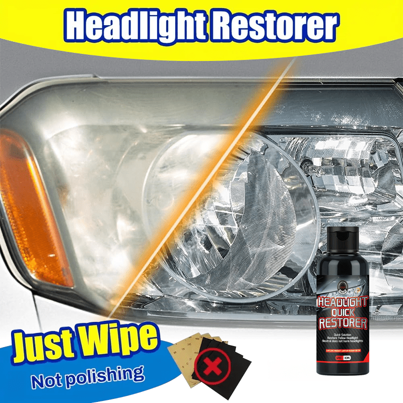 

1pc Loorsan Universal Headlight Restorer, Car Headlamp Restoration Kit For Oxidation, Yellowing, Scratches, And Lights, Refurbishing Solution