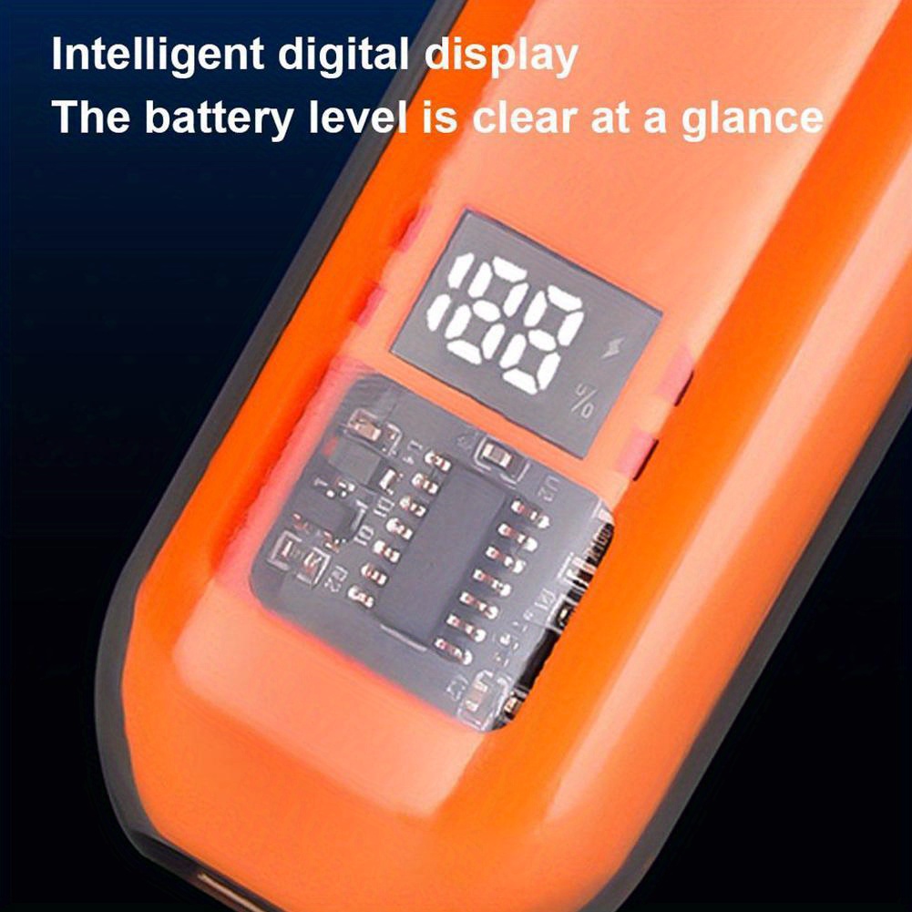 1pc recortadora de vello nasal y auricular con pantalla LED, adecuada para hombres y mujeres, sin dolor e inalámbrica USB rechargeable; cortapelos profesional doble filo - ()