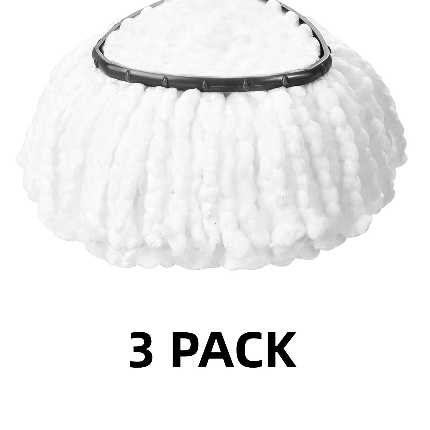 TEMU Tête de remplacement pour balai O- Easywrin, ensemble de remplacement de tête de balai rotatif en microfibre, tête de balai de remplacement