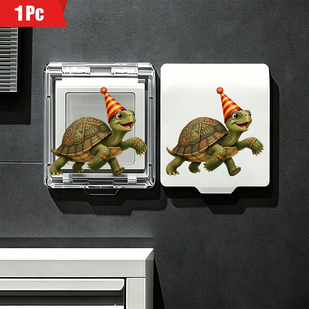 Party Turtle Plastic Outlet Cover with Cute Cartoon Design