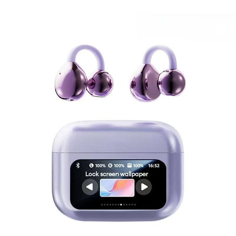 TEMU Earbuds Featuring A Display, Tws Noise-canceling Earphones, Wireless Headphones With Hifi And Enc Noise-canceling Microphone, 35 Hours Of