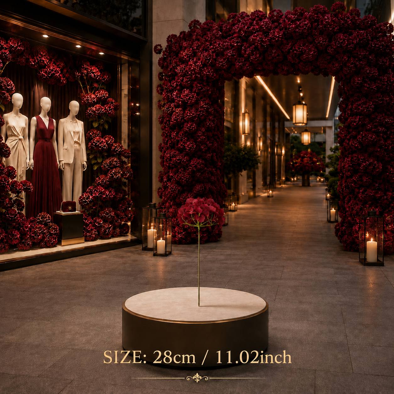 TEMU Lot de 6 pièces - Fleurs d'hortensia artificielles avec tiges métalliques à fil | Convient pour des , la décoration intérieure/les fêtes, des