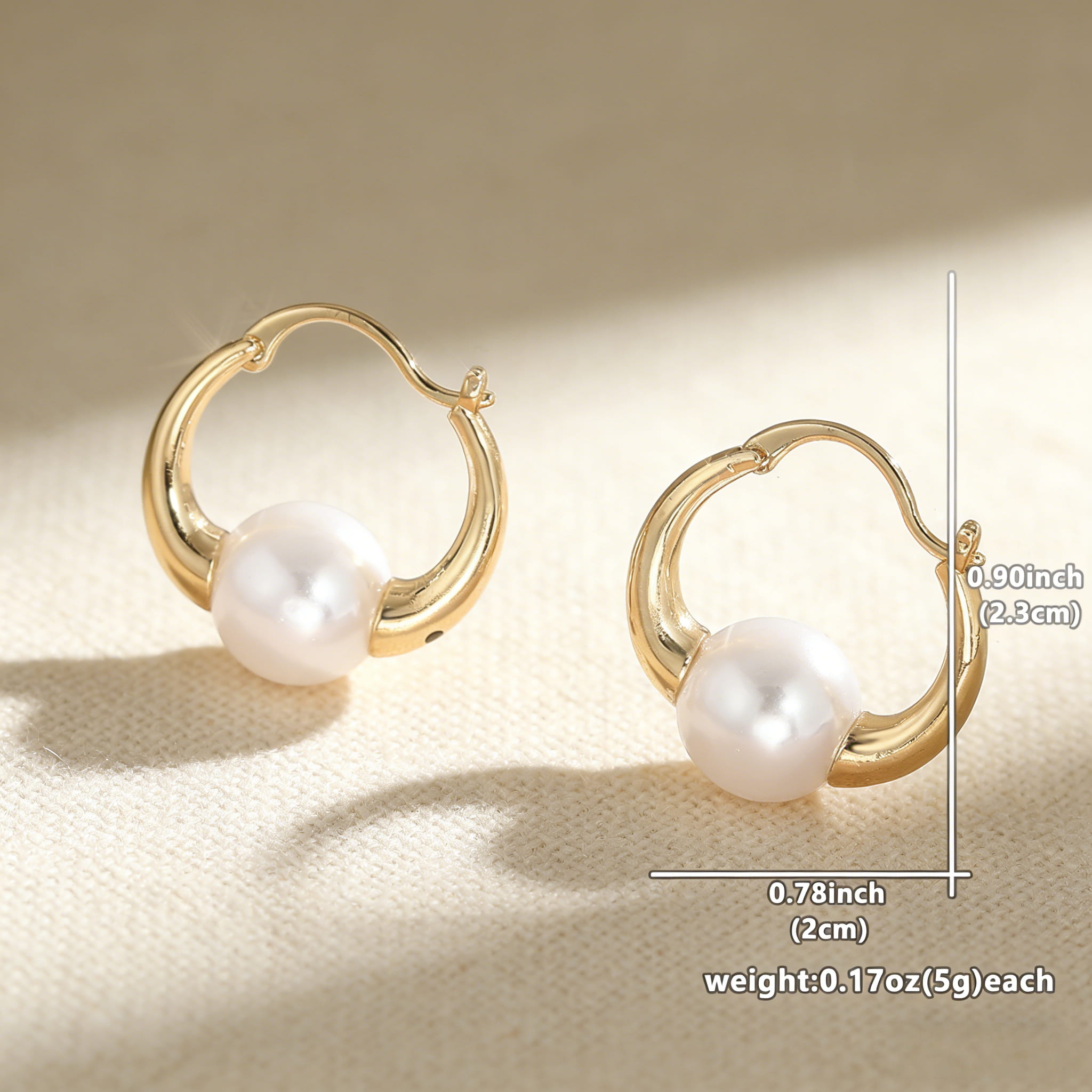 TEMU Orecchini pendenti francesi eleganti con perle finte | Gioielli minimalisti ipoallergenici per donna