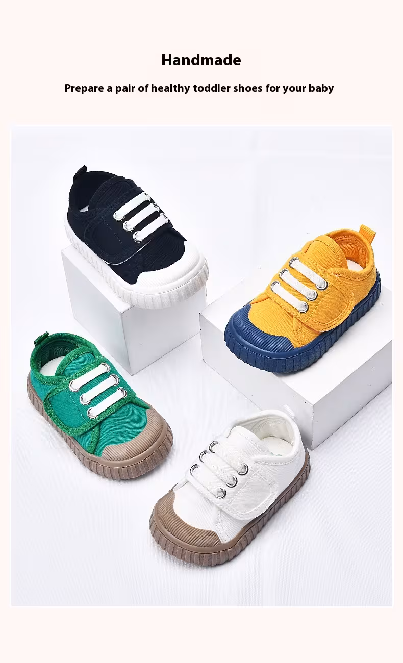 children canvas shoes toddler infant boy sneakers color casual shoes baby kids breathable soft leisure shoes Product details 1