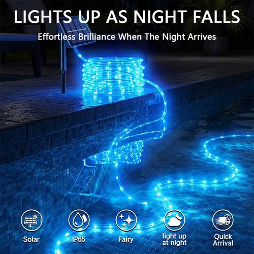 solar light many color changing at night colorful light strip outdoor light string tube lights patio decorative lights holiday ambient lights led pool lights for above ground pools 287 40 484 25 877 95 1271 65in submersible led lights