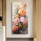 1pc frameless modern abstract canvas art print 27 56x55 12in elegant wall decor for living room and bedroom vibrant floral poster living room decor vibrant wall art textured background flower decorations