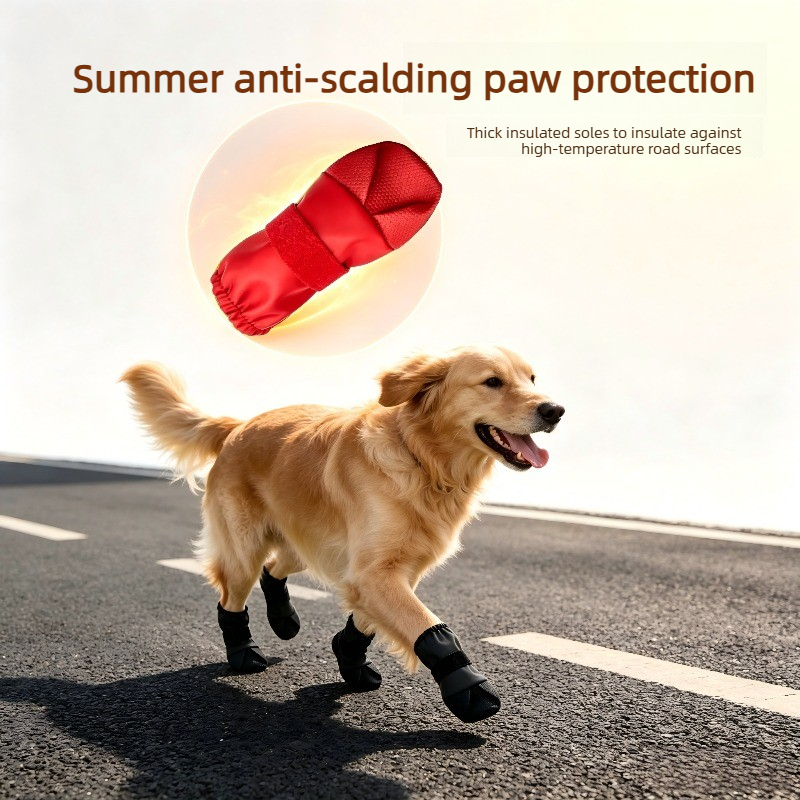 Pet Walking Outing Set with High-Top Pet Boots