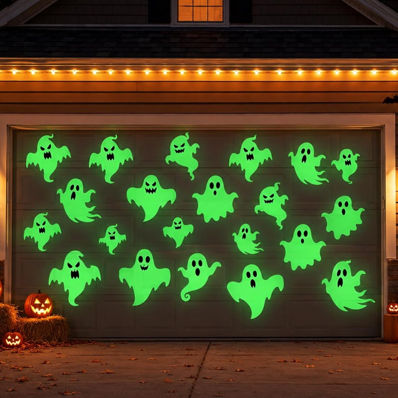 TEMU 20 Halloween Garage Door Decorative Magnets, -the-dark Magnets, Suitable For Garage Doors, Car Front Doors, Refrigerators, And Other