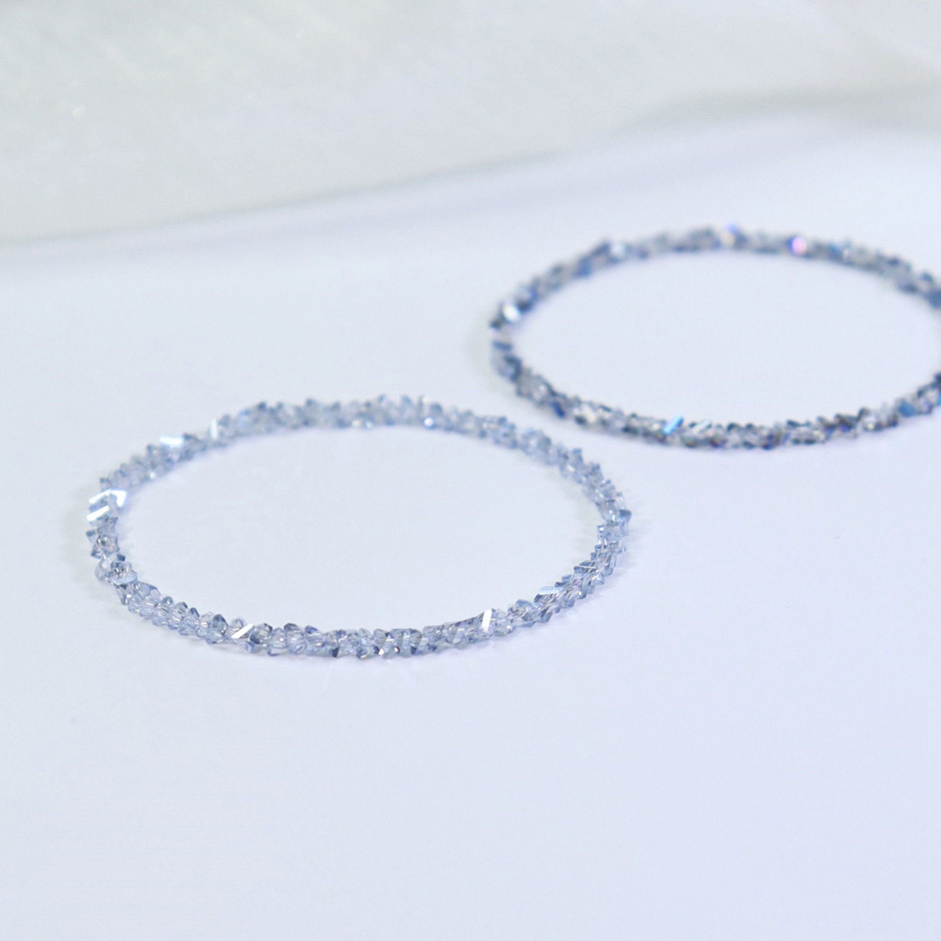 Women's Crystal Elastic Rope Stackable Bead Bracelet