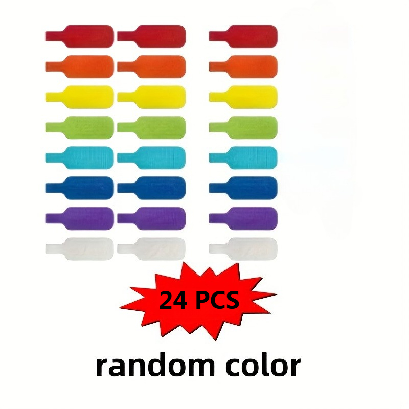 TEMU Colorful Cable Tie Labels - Durable Nylon Cord Markers For Easy Organization And Identification, Versatile For Home And Office Cable Management,