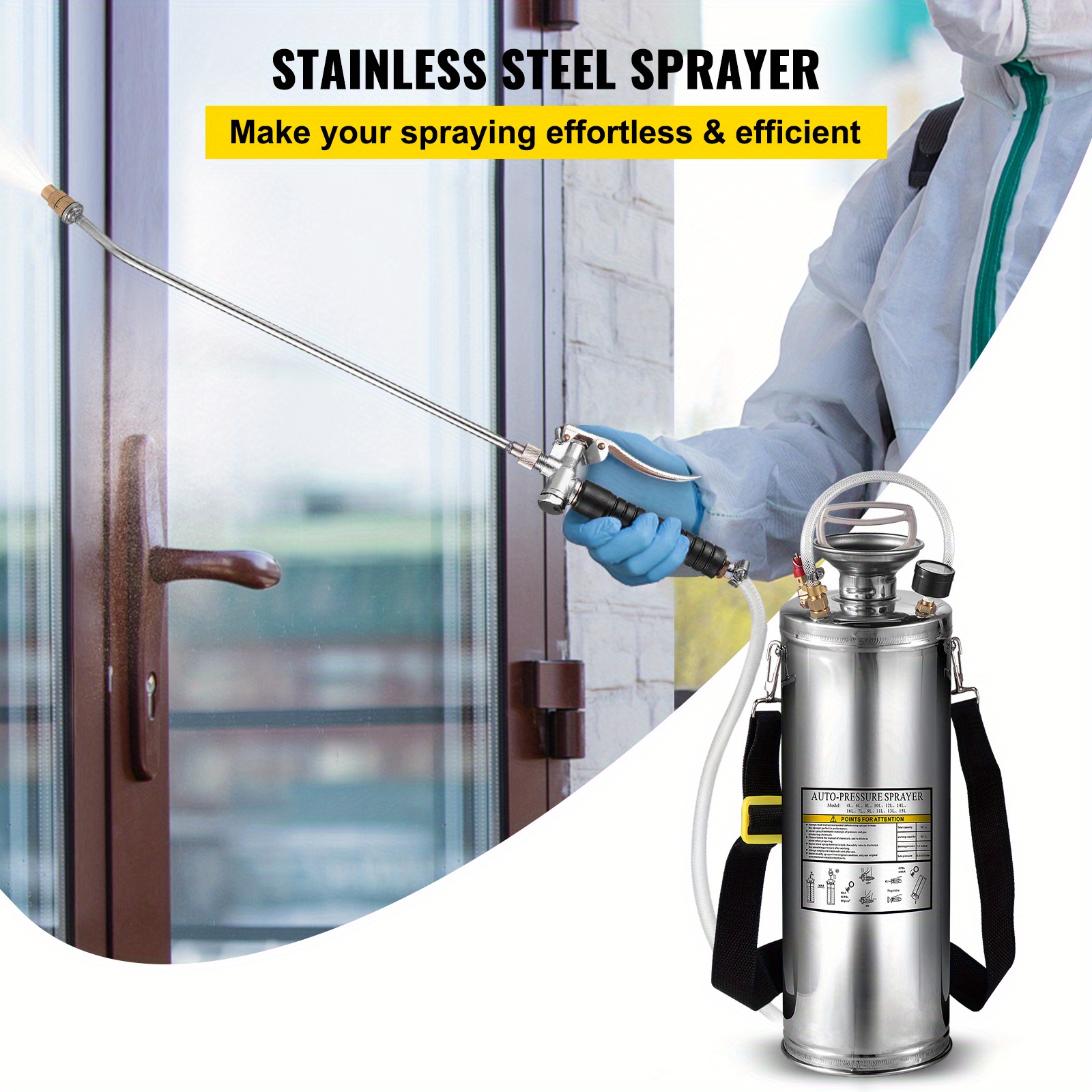 Happybuy Stainless Steel Sprayer