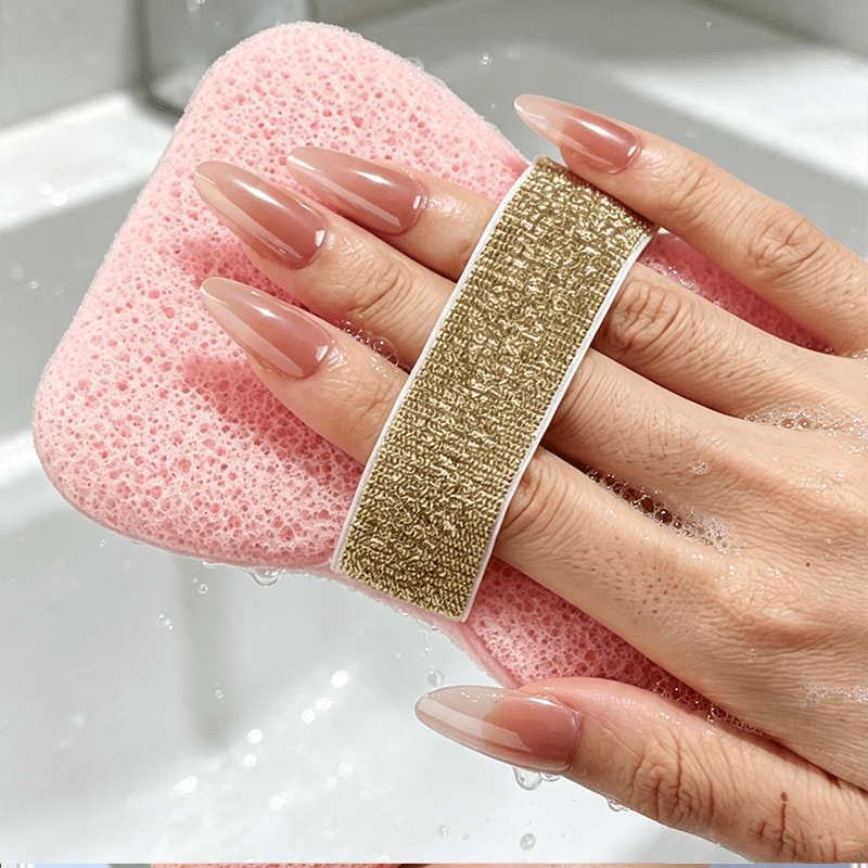 6pcs Household Bath Sponge Cleaning Tool Set with Exfoliating Sponges