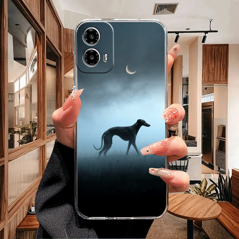 чехол для телефона - чехол собака грейхунд для motorola g10 g13 g14 g20 g22 g23 g30 g32 g42 g50 g52 g53 g54 g60   g62 g71s g72 g73 g82 g84   e13 e20 e22i e32s edge 20 30 40 + 2023   play 2023 высококачественный прозрачный защитный чехол из тпу