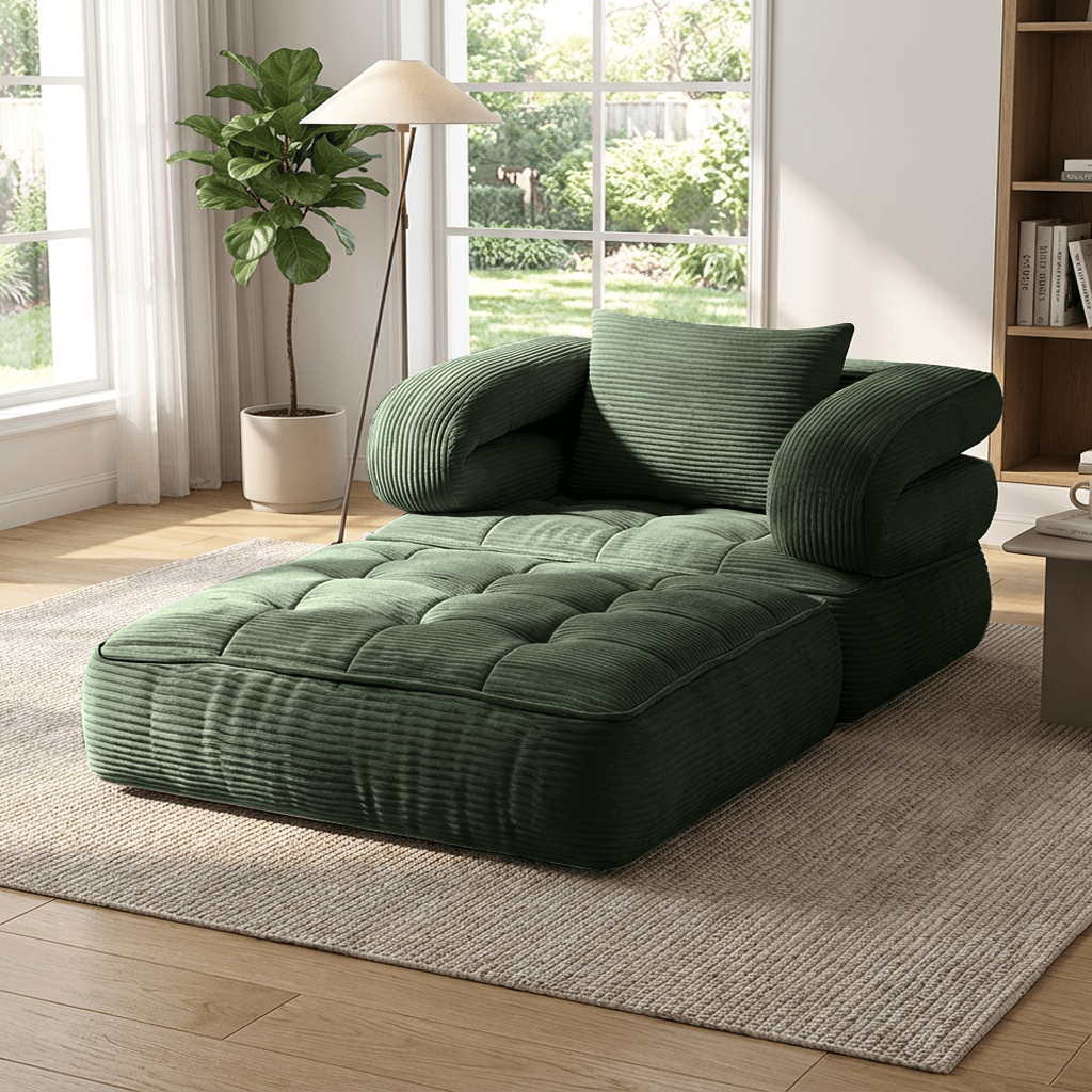TEMU Black Friday Product, Local Warehouse, Folding Sofa Bed, Single Chair Bed With Backrest And Pillows, Space-saving Single Room, Bedroom,