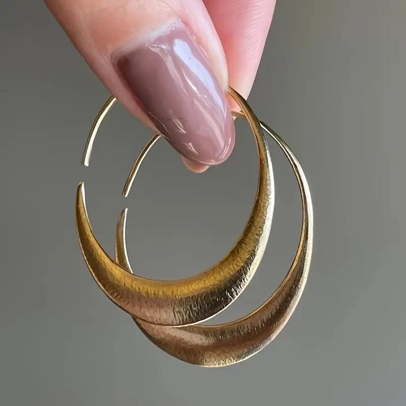 TEMU Pendientes de aro circular minimalistas para mujer, diarios, casuales, fáciles de usar, tipo , joyería