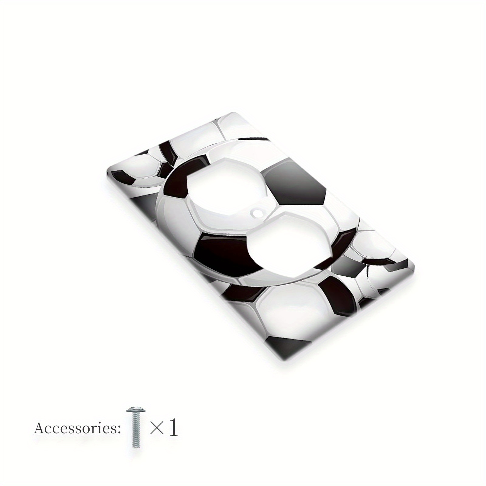 TEMU 1 pièce Plaque de Commutateur Décorative en Polycarbonate Thermoplastique 1/2 Gang pour Intérieur/Extérieur - Chambre, Cuisine, Salle de Bain,