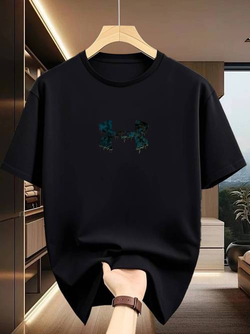 mens new printed t shirt unique and comfortable mens apparel mens crew neck top with feel handmade printed t shirt comfortable for daily wear top with flexible y smooth fabric