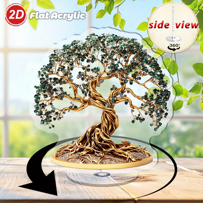 kristall edelstein bonsai dekoration, knstliches edelstein mit goldener  basis, blumen heim bro dekoration, keine elektrizitt oder batterie  erforderlich, ideal fr thanksgiving und heimdekoration, heimdekoration  |lebendige dekoratio ekorativer bonsai ...