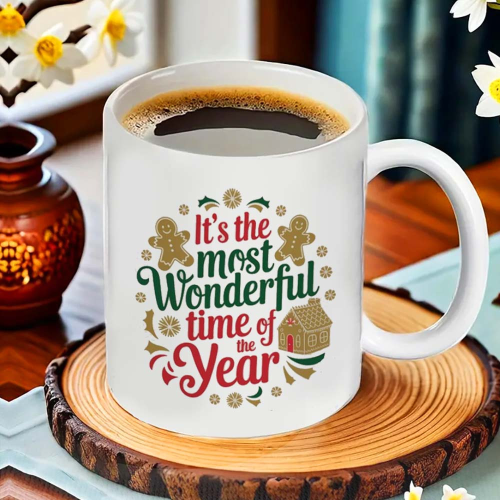 festive ceramic coffee mug its the most   of the year ideal for office camping dining   no power needed details 0