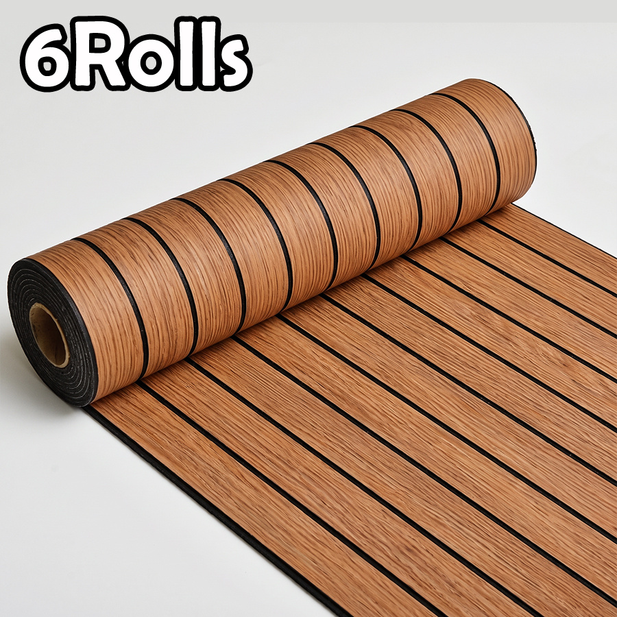 Image of 6 Rolls 40x300cm Slotted Natural Texture Three-dimensional Self-adhesive Wall Sticker Roll 3d Wall Panel, Waterproof, And Durable. The 3d Three-dimensional Has A Realistic Touch