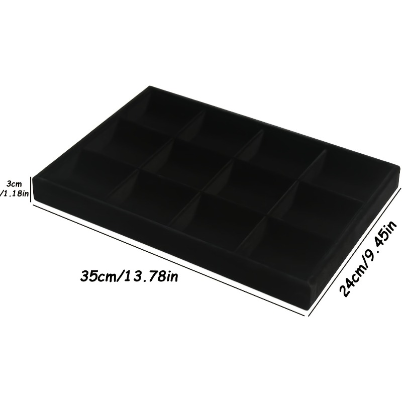 Stackable Velvet Jewelry Organizer Trays
