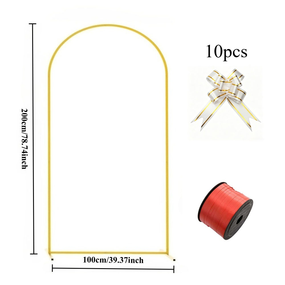 TEMU (1pc et 1pc et 10pcs Nœuds Dorés) Ensemble de Décoration de Fête pour Dorée, Peut Suspendre des Fleurs et des Draperies, Décorative Essentielle