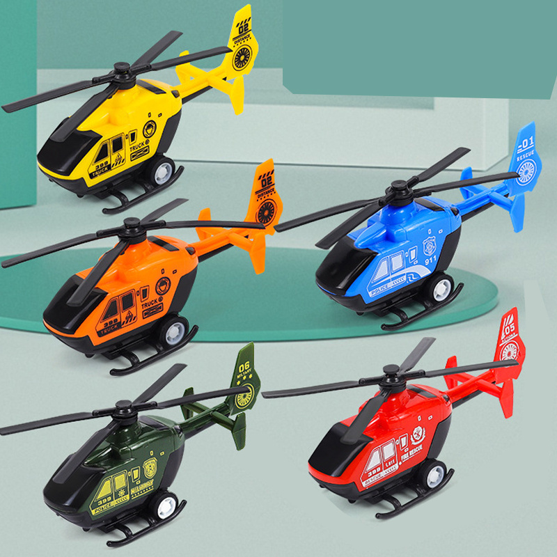 6pcs Pullback Helicopters, Outdoor Beach Toys, Novelty Toys, Desktop Decorations, Pretend Play Toys, Birthday And Holiday Gifts, Piñatas, Christmas And New Year'S Supplies, And Classroom Rewards (Random)