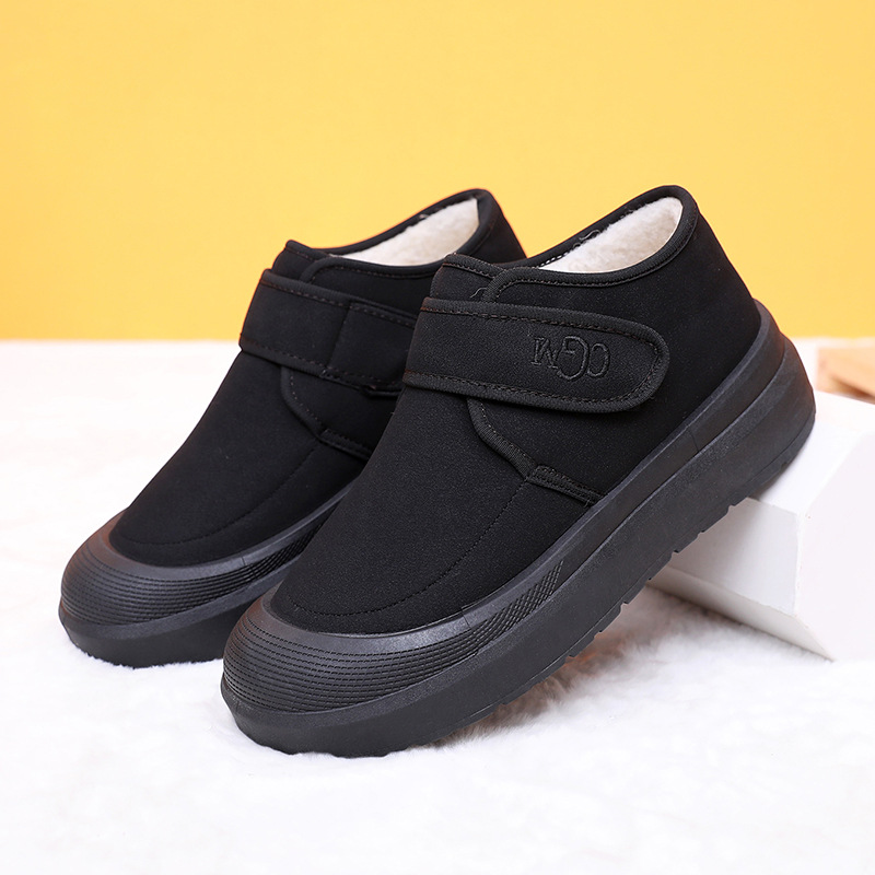 Image of Winter Men's High Top Shoes High Quality And Velvet Middle Aged And Elderly Boots Anti Slip Soft Bottom Dad Warm Shoes