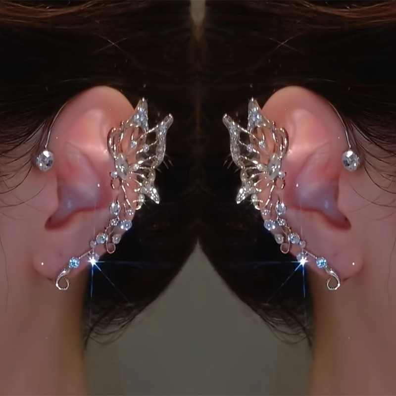 

2 Ladies Ear No For Perforation Copper Suitable For Accessories Commuting