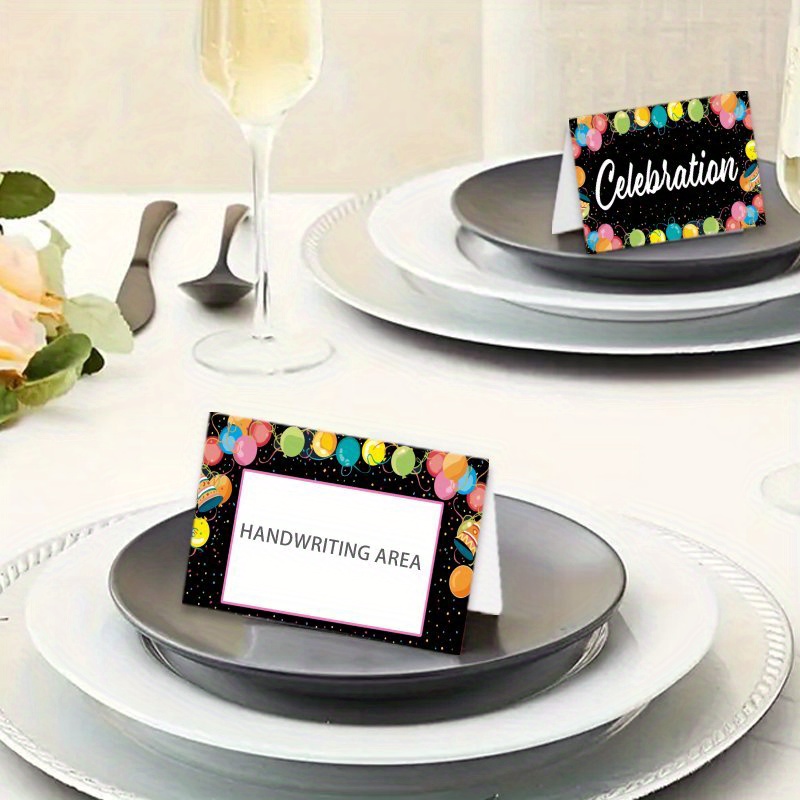 TEMU 20 pièces, cartes de peint à et écrites à , cartes alimentaires pour fêtes de des diplômes, utilisables pour anniversaires, cérémonies de