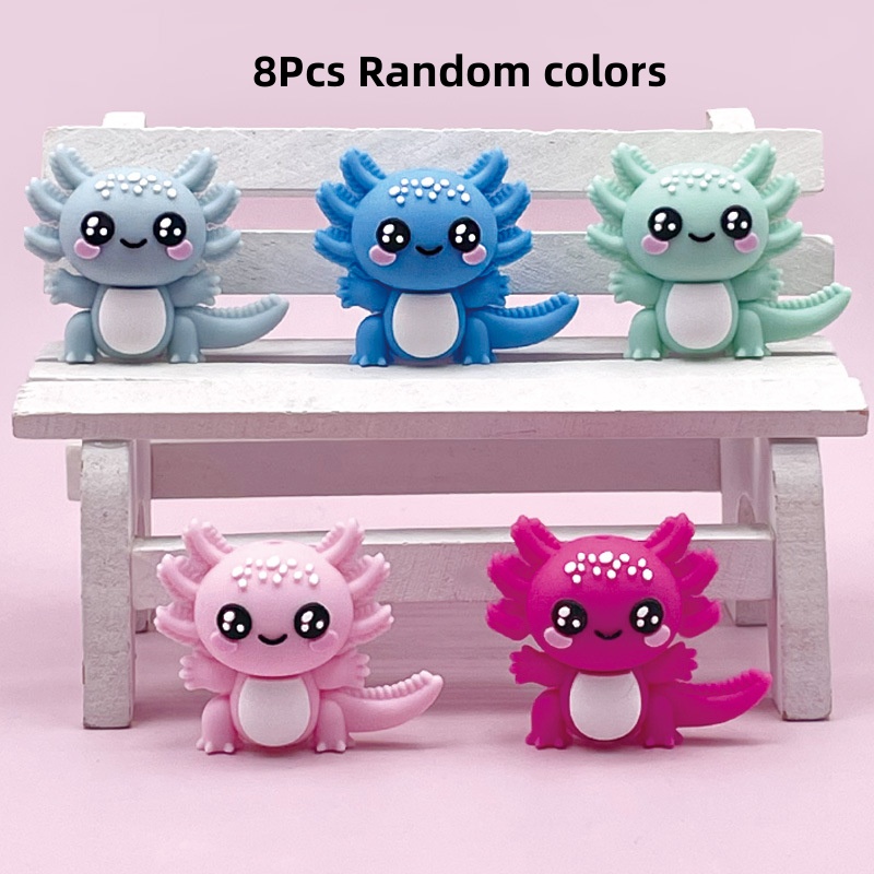 TEMU 4/8pcs 3d - Shaped Silicone Loose Beads, Elastic Silicone Beads, Suitable For Beaded Pen And Making