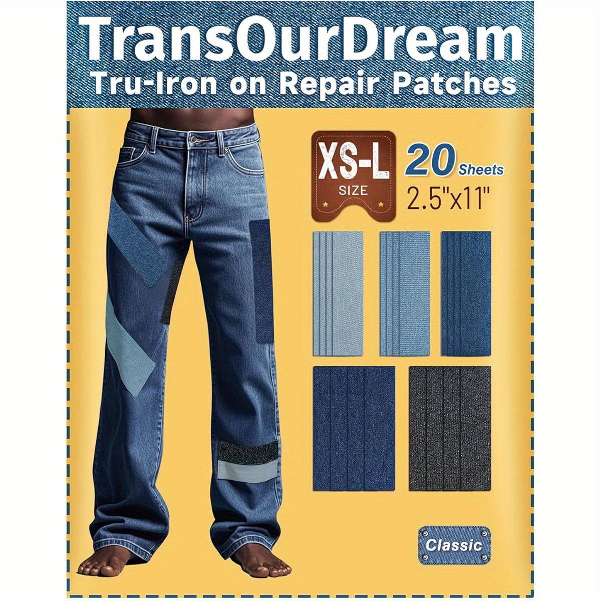 Inside Jean Patches Iron On Patches For Clothing Repair