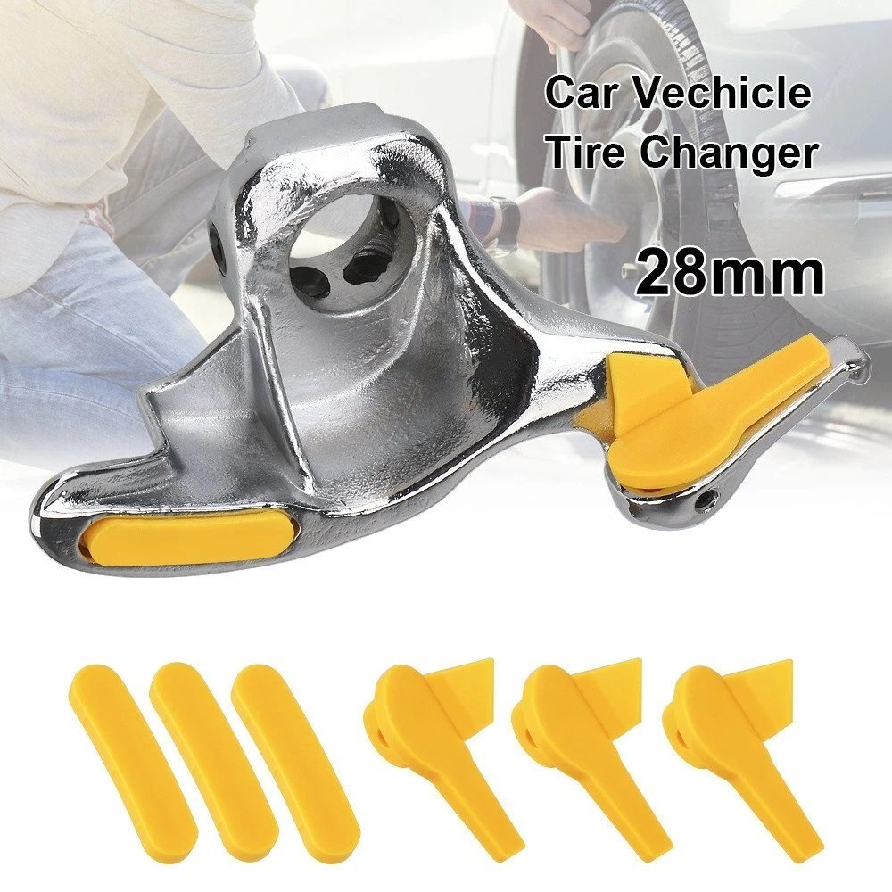 Image of Tire Changer Head 28mm Car Tire Mount Demount Tool For Wheel Repair Machine Garage Equipment Heavy Duty Steel Change Head Accessory
