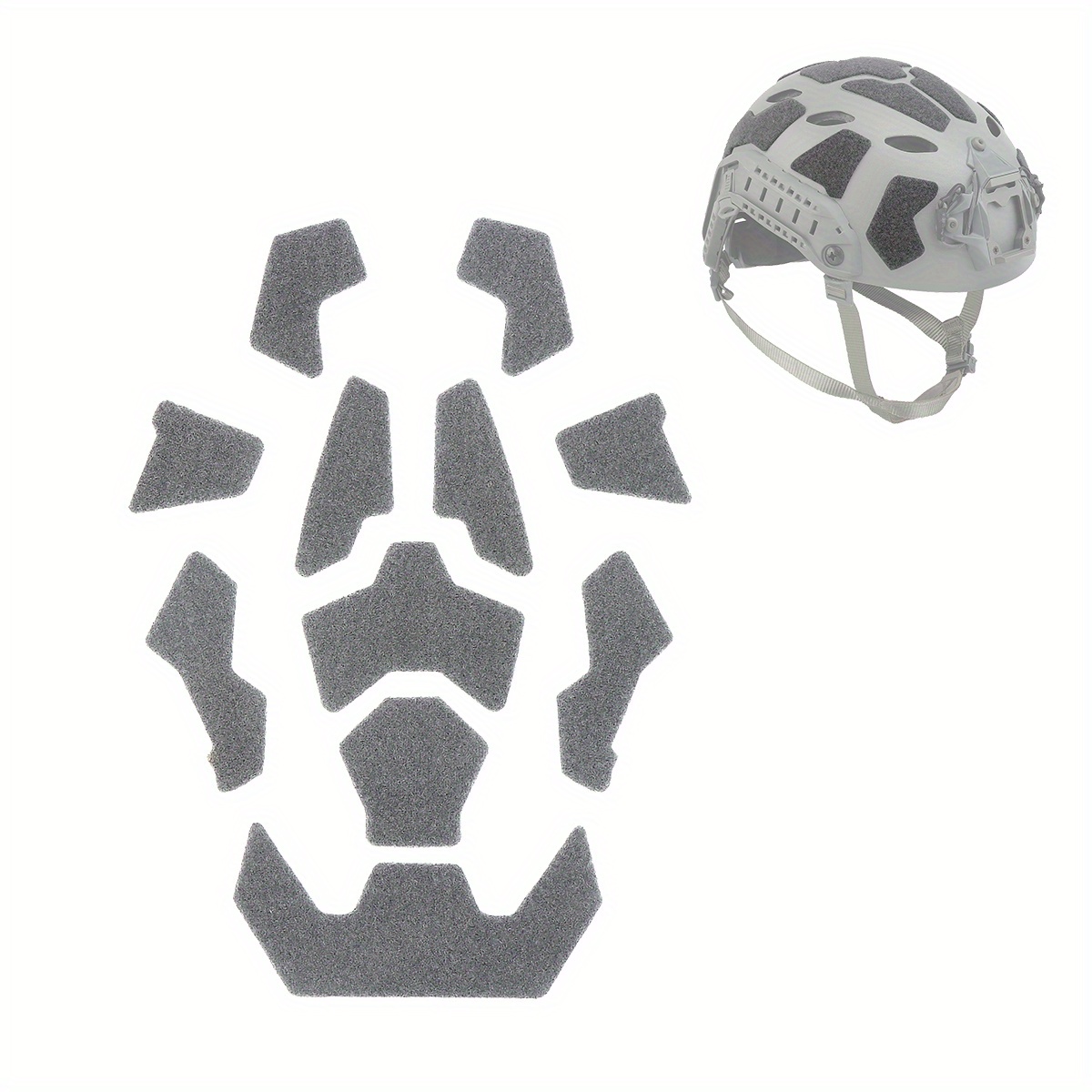 Kit De 11 Patchs Auto-agrippants Pour Casque – Autocollants Magiques Pour Chasse Et DIY