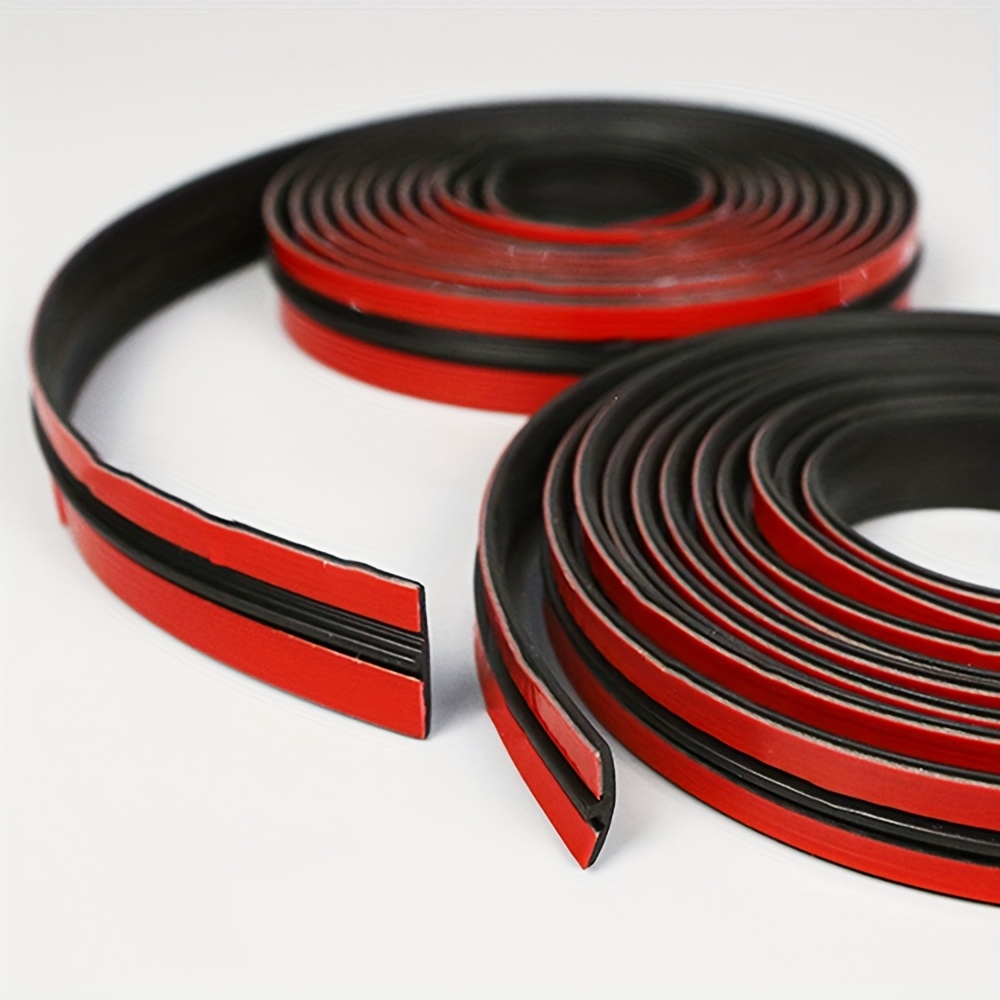 Image of 4 Meters / 157.48 Inches Universal T-type Automotive Weatherstrip For Doors, Sunroofs, And Trunks - Dustproof, Waterproof, Soundproof, And Noise-reducing Seal Strip