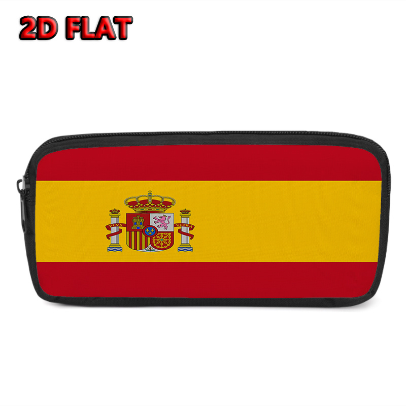 TEMU Trousse à crayons de grande sur le thème de l'Espagne, adaptée à l' et , fourniture scolaire à motif espagnol avec lettrage espagnol,