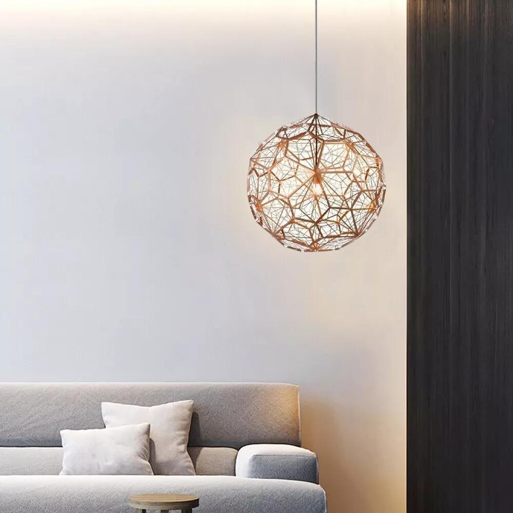  contemporary metal pendant light 25cm modern indoor ceiling fixture chandelier lighting for home decor details 0