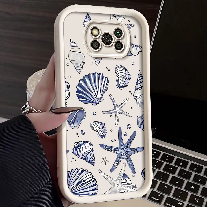 TEMU Ocean Bits Phone Case Suitable For Xiaomi Poco X3 Nfc/xiaomi Poco X3/xiaomi Poco X3 Pro Case Fall Protective Shockproof Soft Back Cover Casing