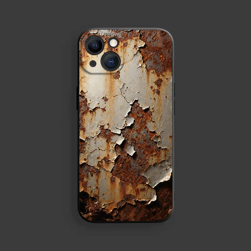 TEMU Custodia per telefono - Design con motivo Rust Art, custodia in TPU per iPhone
